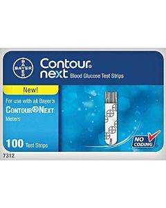 Contour Next Blood Glucose Test Strip (100 Count) Part No. 7312 (100/box)