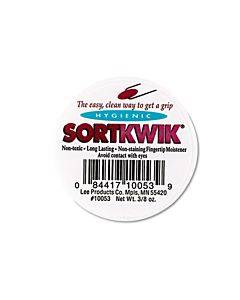 Sortkwik Fingertip Moisteners, 0.38 Oz, Pink, 3/pack