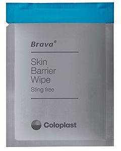 Brava Skin Barrier Wipe, Sting-free, Alcohol-free, Silicone-based Part No. 120215 (30/box)