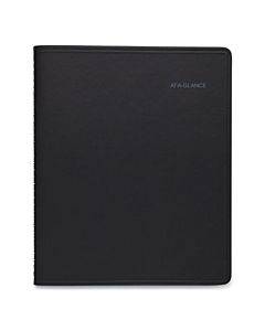 Daily Appointment Book With 15-minute Appointments, 8.5 X 5.5, Black, 2023