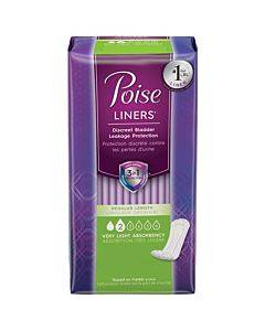 Poise Pantyliners Very Light Absorbency 7-1/2" Regular Part No. 19305 (26/package)