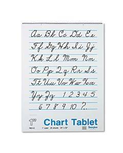 Chart Tablets, Presentation Format (1" Rule), 24 X 32, White, 25 Sheets
