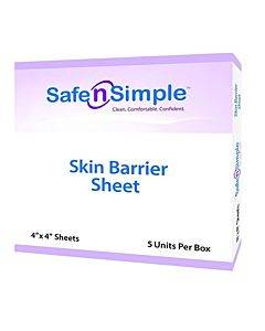 Skin Barrier Sheet 4" X  4" Part No. Sns21605 (5/box)