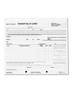 Snap-a-way Bill Of Lading, Short Form, Three-part Carbonless, 7 X 8.5, 250 Forms Total