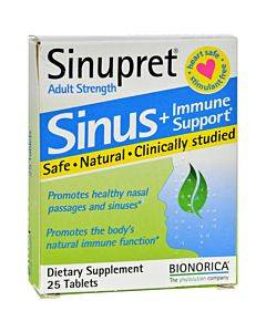 Sinupret Plus For Adults - 25 Tablets