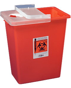 Sharpsafety Sharps Container With Hinged Lid, Red, 8 Gallon Part No. 8980 (1/ea)