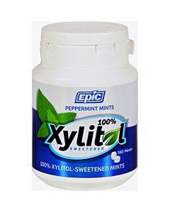 Epic Dental - Xylitol Mints - Peppermint Xylitol Bottle - 180 Ct