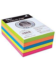 Fluorescent Color Memo Sheets, 4 X 6, Unruled, Assorted Colors, 500/pack