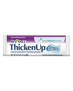 Resource Thickenup Clear Instant Food Thickener, Unflavored, 1.4g Stick Packs Part No. 4390015193 (288/case)