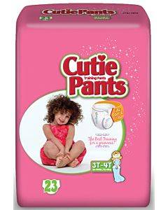 Cuties Refastenable Training Pants For Girls 4t-5t, Up To 38+ Part No. Cr9008 (76/case)