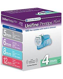 Unifine Pentips Plus 32g 4mm Pen Needles (100 Count) Part No. An 3840 (100/box)