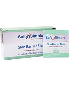 Skin Barrier Film Wipes, 2" X 2", Alcohol Part No. Sns81850 (50/box)