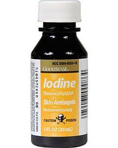 2% Iodine Tincture Skin Antiseptic, 1 Oz. Part No. Vj00086 (1/ea)