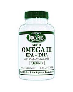Omega Iii Epa Fish Oil 1000 Mg (60 Count) Part No. 343 (60/box)