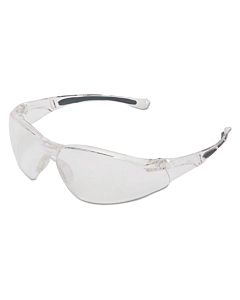 A800 Series Safety Eyewear, Scratch-resistant, Clear Frame, Clear Lens