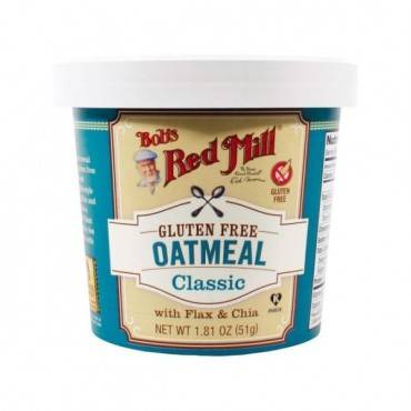 Bob's Red Mill Gluten Free Oatmeal Cup, Classic With Flax/chia - 1.81 Oz - Case Of 12