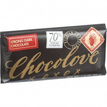 Chocolove Xoxox - Premium Chocolate Bar - Dark Chocolate - Strong - Mini - 1.3 Oz Bars - Case Of 12