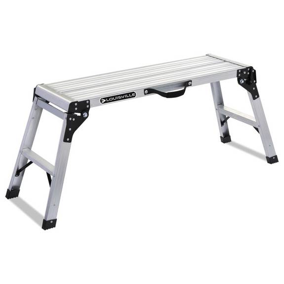 Louisville Aluminum Mini Working Platform Step Stool 225 Lb Cap