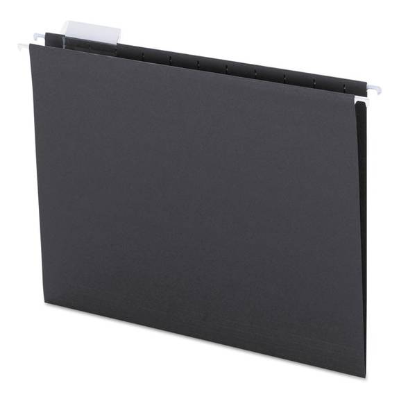 Smead Hanging File Folders, 1/5 Cut, 11 Point Stock, Letter, Black, 25 ...