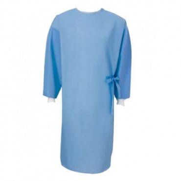 Fabric-reinforced Sterile-back Surgical Gown, Large, Disposable Part No. 9511 (20/case)